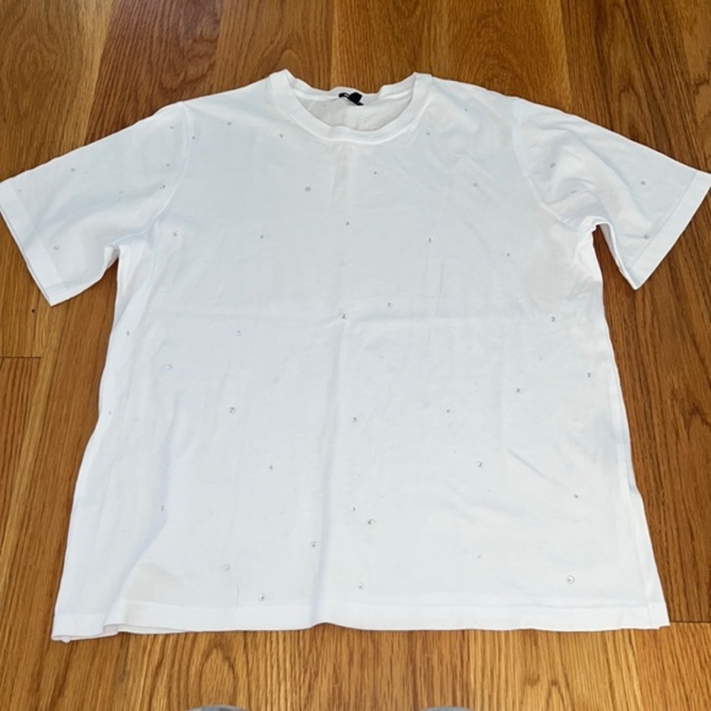 Monrow Crystal Embellished Tee